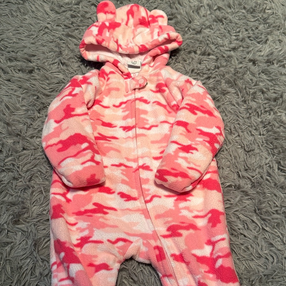 Pink Camo Baby Suit